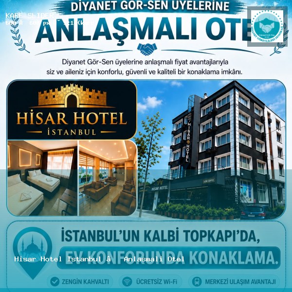 Hisar Hotel İstanbul — Anlaşmalı Otel